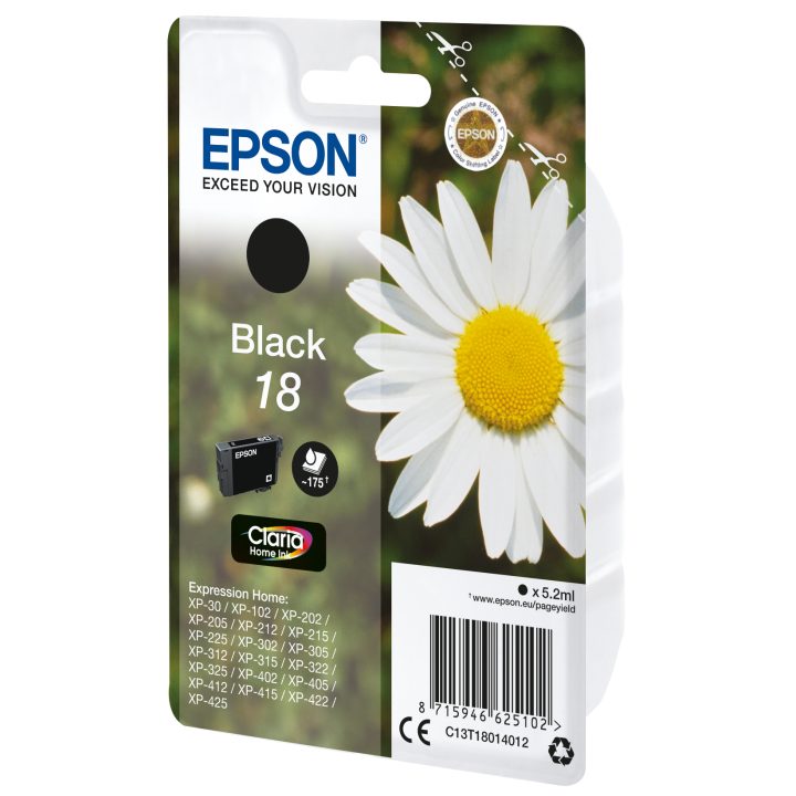 Epson Daisy Tinta preta 18 Claria Home Margarita