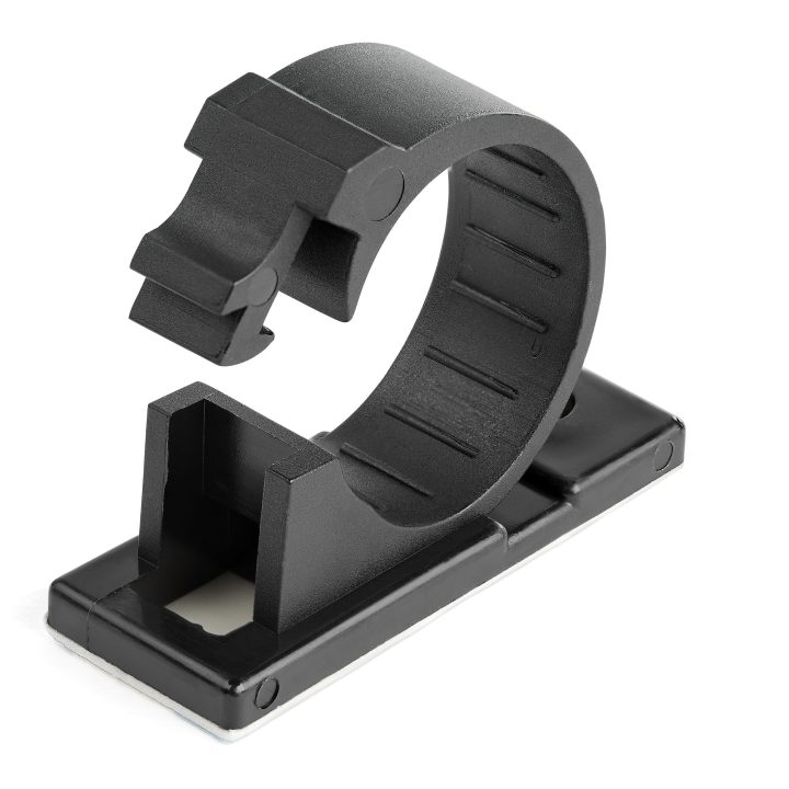 StarTech.com 100 Adhesive Cable Management Clips - Black -…
