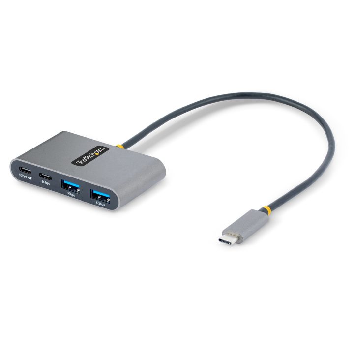 StarTech.com Hub Concentrador USB-C de 4 Portas com Entrega de…