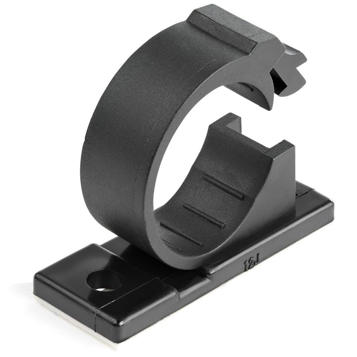 StarTech.com 100 Adhesive Cable Management Clips - Black -…