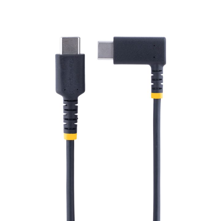 StarTech.com Cabo USB C de 30 cm em Ângulo Reto - PD 60W - 3A - Cabo…
