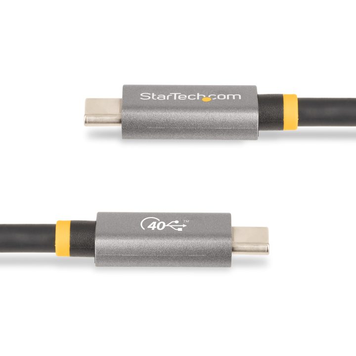 StarTech.com Cabo USB4 de 1m - Cabo USB-C Certificado USB-IF 40Gbps -…