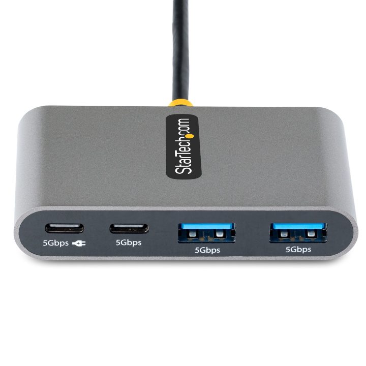 StarTech.com Hub Concentrador USB-C de 4 Portas com Entrega de…