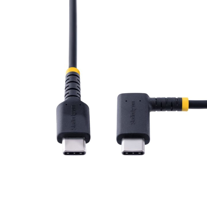 StarTech.com Cabo USB C de 30 cm em Ângulo Reto - PD 60W - 3A - Cabo…