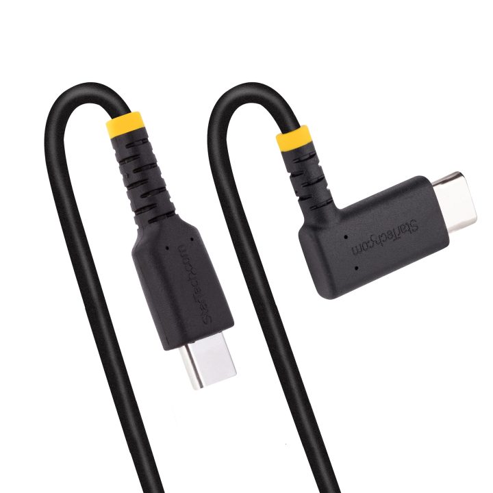 StarTech.com Cabo USB C de 30 cm em Ângulo Reto - PD 60W - 3A - Cabo…