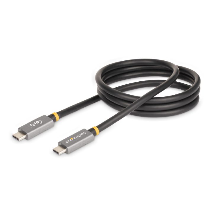 StarTech.com Cabo USB4 de 1m - Cabo USB-C Certificado USB-IF 40Gbps -…