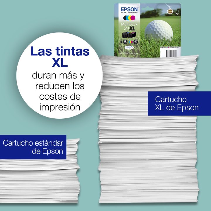 Epson Golf ball Tinta multipack 4 cores 34 DURABrite Ultra Bola de…