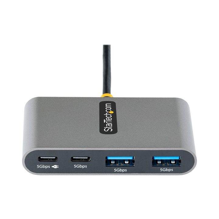StarTech.com Hub Concentrador USB-C de 4 Portas com Entrega de…