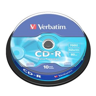 Verbatim CD-R 700MB 52x caixa de 10UDS (43437)