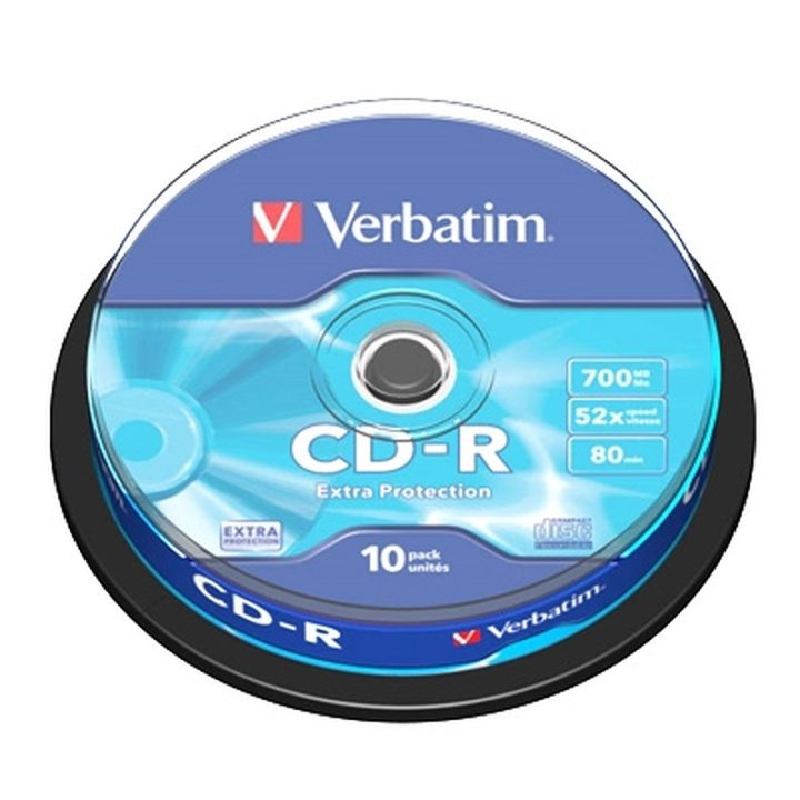 Verbatim CD-r 700MB 52x tarrina 10UDS (43437)