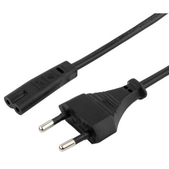 Gembird Cable Alimentación Euro 2pin C7 1.8M Negro (PC-184/2)
