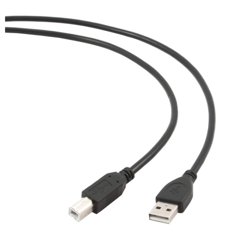 Gembird USB 2.0 Cable Type A/M-B/M 1.8 Meters Black (CCP-USB2-AMBM-6)