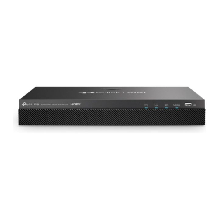 TP-Link VIGI NVR2008H-8MP Network Video Recorder (NVR) Black