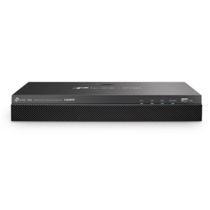 TP-Link VIGI NVR2008H-8MP Gravador de vídeo em rede (NVR) Preto