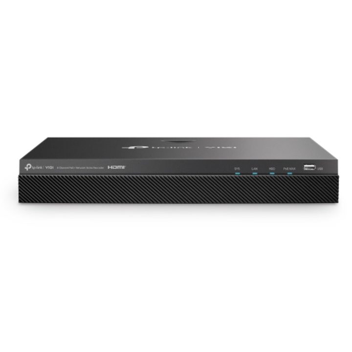TP-Link VIGI NVR2008H-8MP Network Video Recorder (NVR) Black