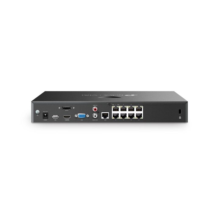 TP-Link VIGI NVR2008H-8MP Network Video Recorder (NVR) Black
