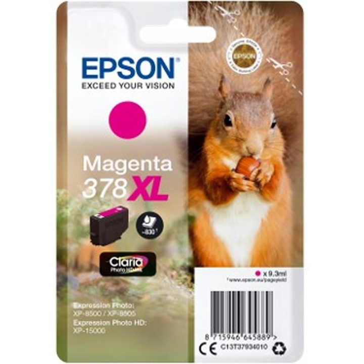 Epson Squirrel Magenta Ink 378XL Claria Photo HD Squirrel
