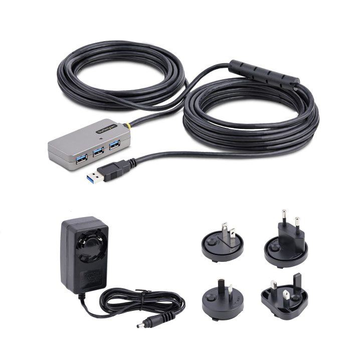 StarTech.com USB Extender Hub - 10m USB 3.0 Cable with 4-Port USB-A…