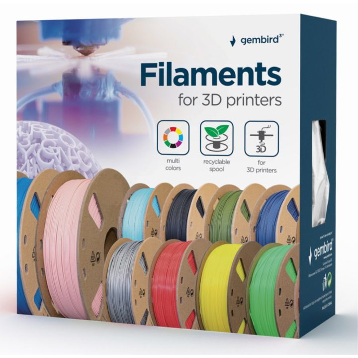 Gembird 3DP-PLA1.75GE-01-W material de impresión 3d Ácido poliláctico…