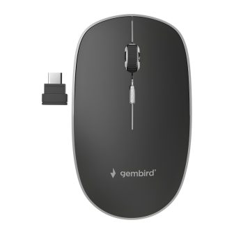 Gembird MUSW-4BSC-01 ratón Ambidextro RF Wireless + USB Type-C Óptico…