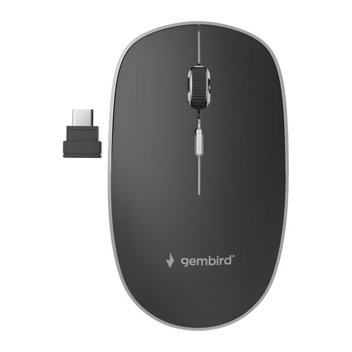 Gembird MUSW-4BSC-01 ratón Ambidextro RF Wireless + USB Type-C Óptico…