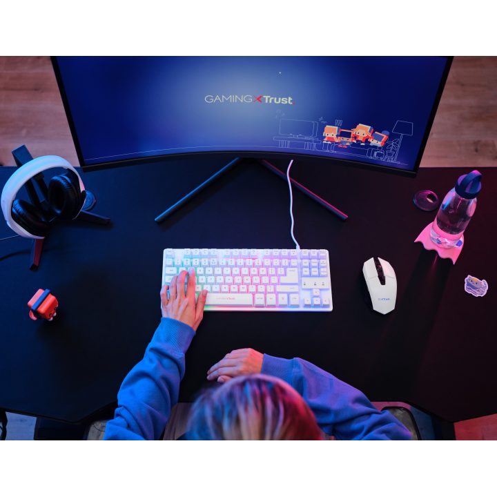 Trust GXT 794W teclado Ratón incluido Juego USB QWERTY Inglés de EE…