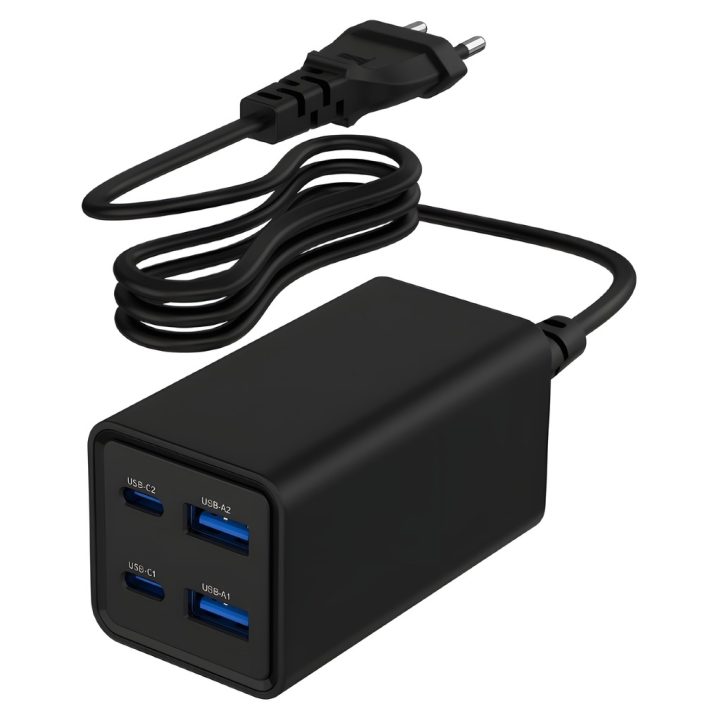 Gembird TA-UC-2A2C-PD65-01-BK Mobile Device Charger Portable…