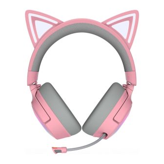 Auscultadores de diadema Razer Kraken Kitty V3 Pro Quartz