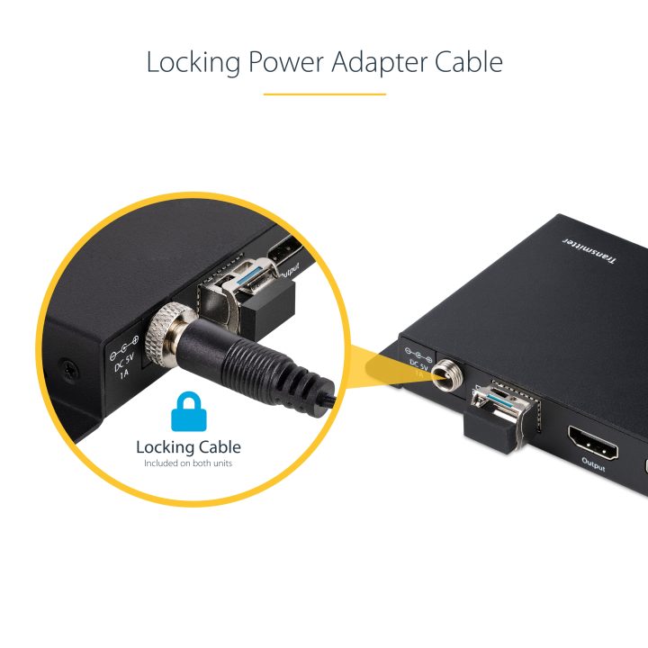 StarTech.com Kit de Extensor HDMI 4K por Fibra - 4K a 60Hz até 1km…