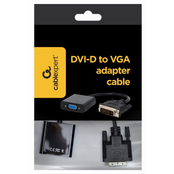 Gembird Adaptador DVI-D 24+1(M) para VGA Sub-D(H) (A-DVID-VGAF-01)
