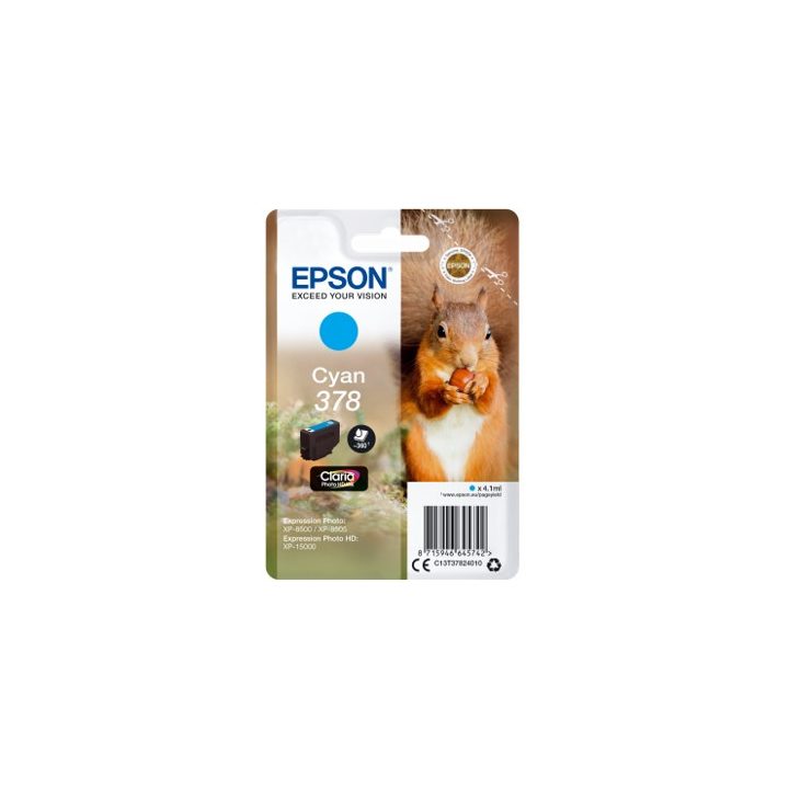 Epson Squirrel Cyan Ink 378 Claria Photo HD Squirrel