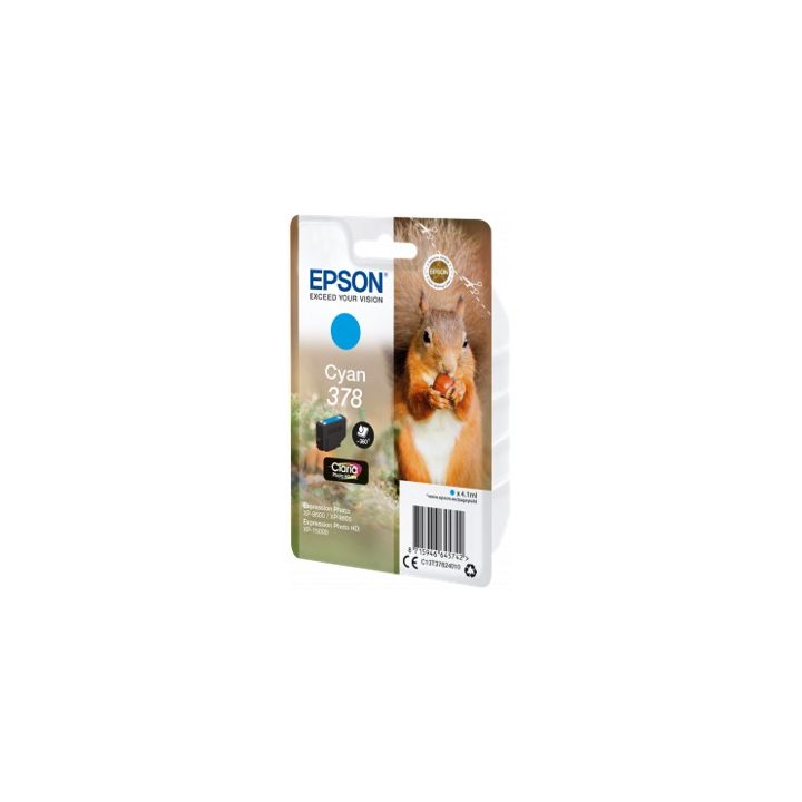 Epson Squirrel Tinta ciano 378 Claria Photo HD Ardilla