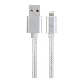 Gembird CCB-MUSB2B-AMLM-6-S cabo de conector Lightning 1,8 m Prateado
