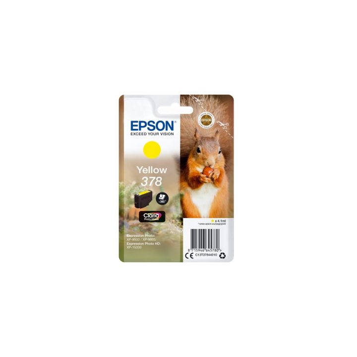 Epson Squirrel Yellow Ink 378 Claria Photo HD Squirrel
