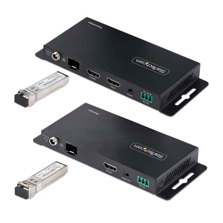StarTech.com Kit de Extensor HDMI 4K por Fibra - 4K a 60Hz até 1km…