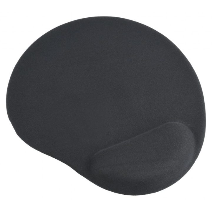 Gembird Gel Mouse Pad with Wrist Rest Black (MP-GEL-BK)