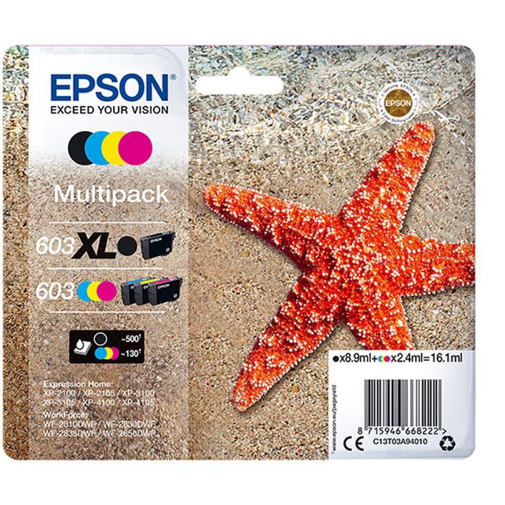 Epson Multipack 4-colours 603 XL Preto/Std. CMY