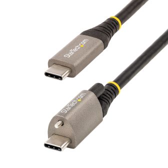 StarTech.com Cable de 50cm USB-C con Tornillo Superior de Fijación…
