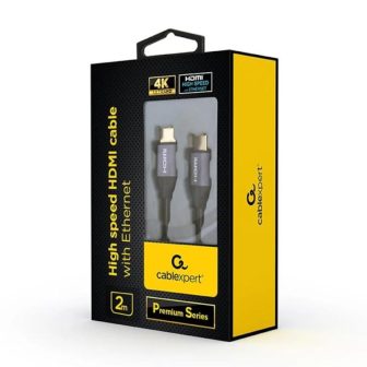 Gembird Cabo HDMI de alta velocidade Ethernet 2m (CCBP-HDMI-2M)