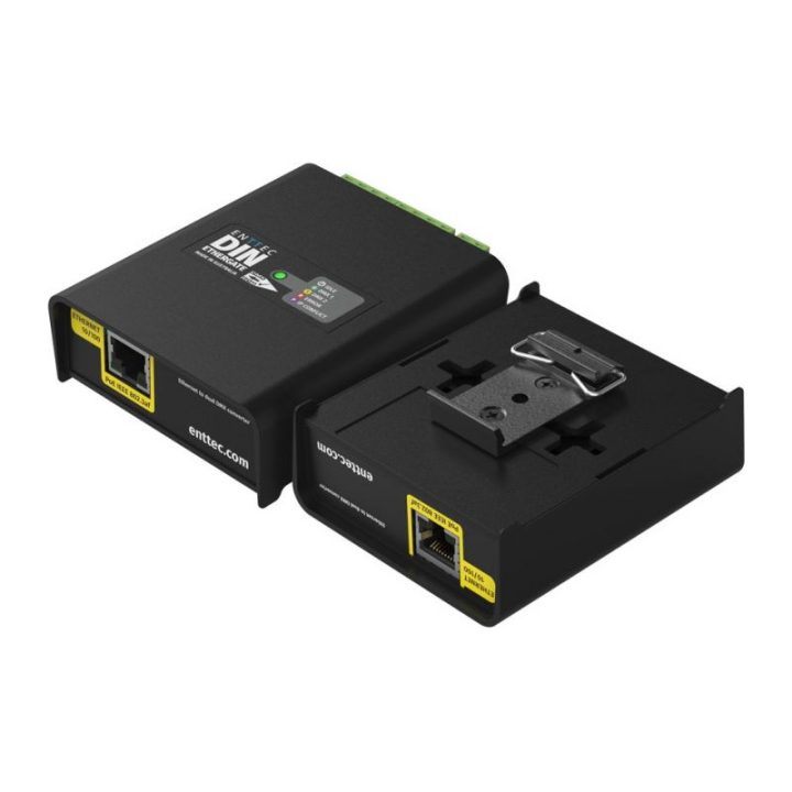 Crestron enttec din-ode PoE MK2 – Conversor Ethernet para DMX…