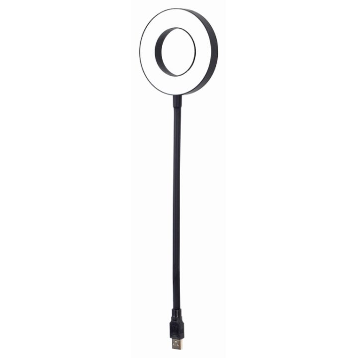 Gembird NL-LEDRING-01 USB Device Black, White Lamp