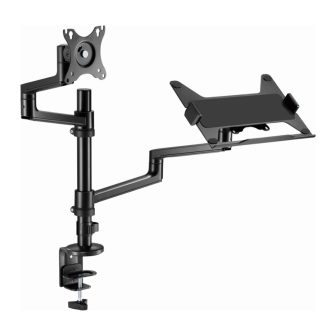 Gembird MA-DA-04 suporte para monitor 32" Secretária Preto