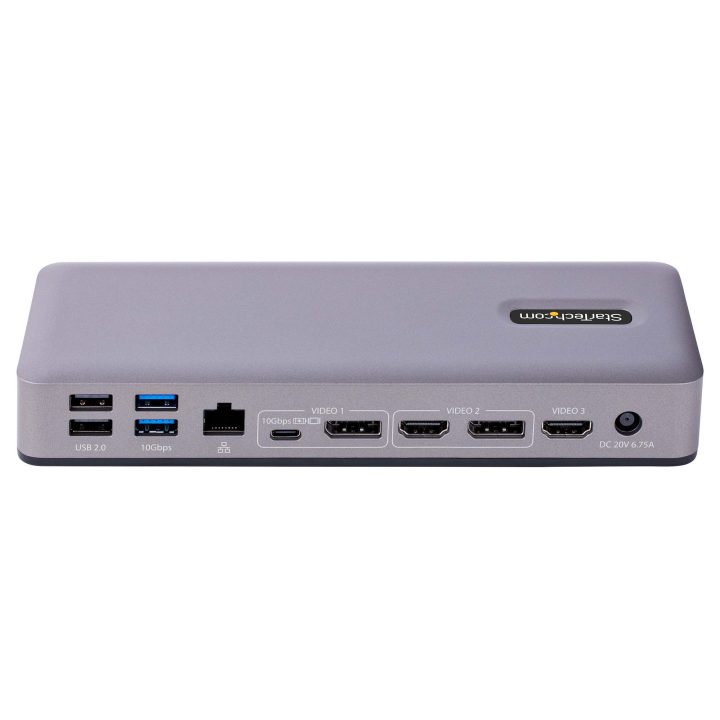 StarTech.com Docking Station USB-C 4K30 Triple /4K60 Doble - Modo Alt…