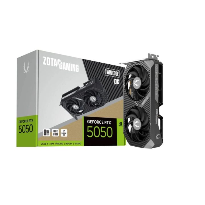 Placa gráfica ZOTAC GAMING RTX 5050 OC Twin Edge 8GB GDDR7-3x DP-1x…