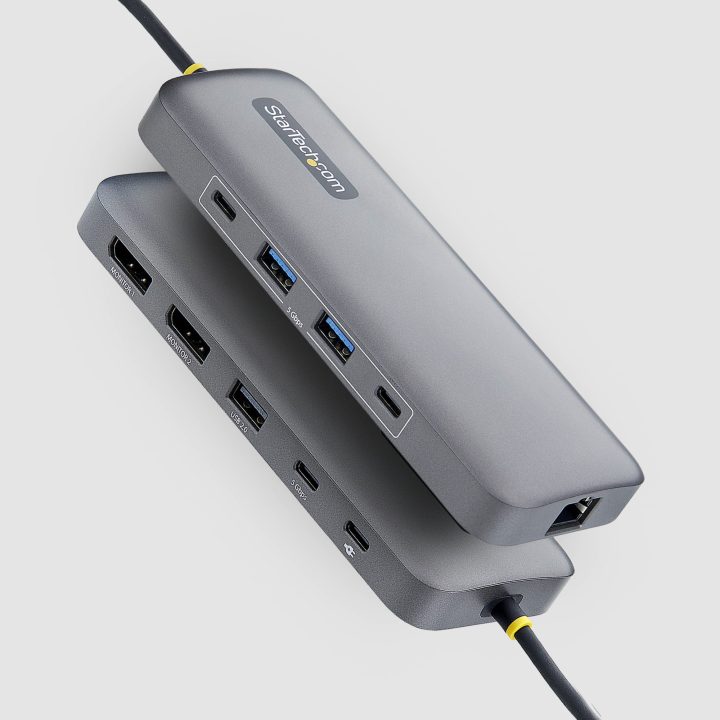 StarTech.com Adaptador Multiporto USB-C para DP de Dois Ecrãs - Mini…