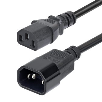 StarTech.com Cable de Extensión de Alimentación C14 a C13 4,5m -…
