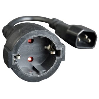 Gembird PC-SFC14M-01 cable de transmisión Negro 0,15 m C14 acoplador