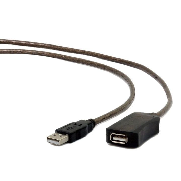 Gembird Cable Extensión Activo USB 10Mts Negro (UAE-01-10M)