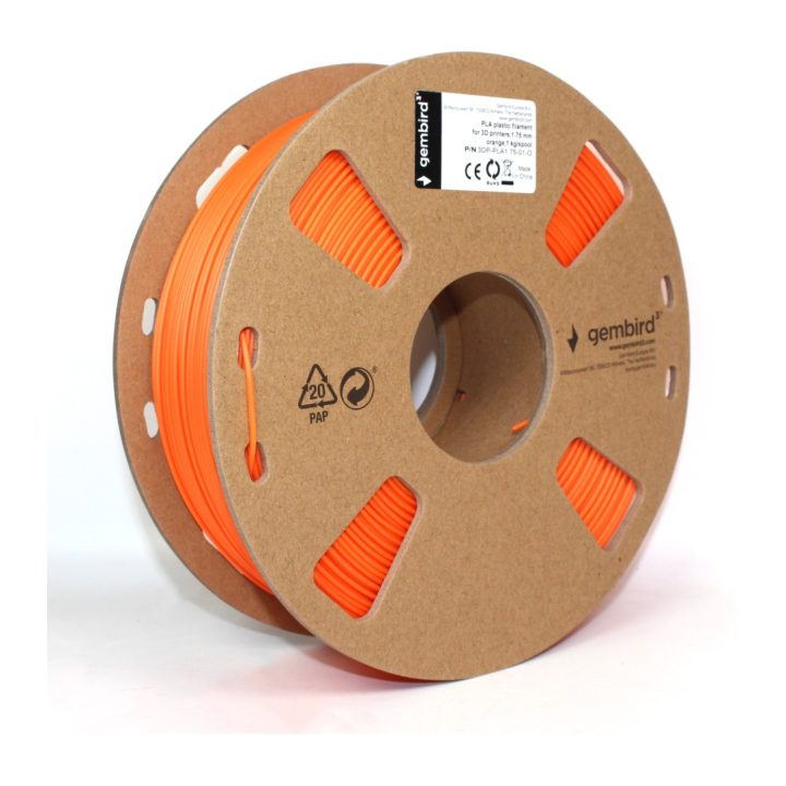 Gembird 3DP-PLA1.75-01-O material de impresión 3d Ácido poliláctico…