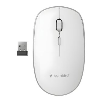 Gembird MUSW-4B-01-W Ambidextrous Wireless RF Optical Office Mouse…